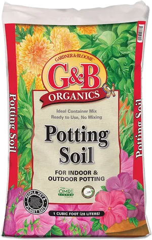Organic Potting Soil Bag PNG image