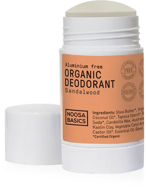 Organic Sandalwood Deodorant Product PNG image
