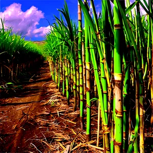 Organic Sugarcane Field Png Pqv PNG image