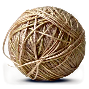 Organic Yarn Ball PNG 06212024