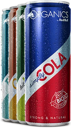 Organicsby Red Bull Product Lineup PNG image