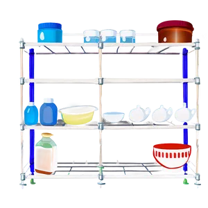 Organized Baking Ingredients Cabinet PNG Sae13 PNG