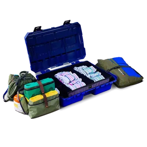 Organized Camping Equipment Box PNG 06212024