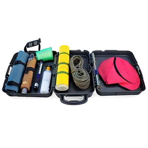 Organized Camping Equipment Box PNG 10