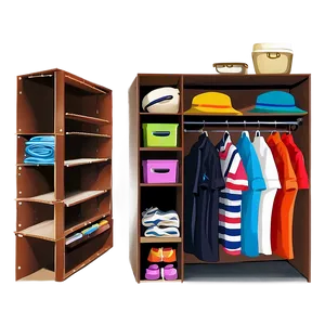 Organized Closet Space Png 06212024 PNG image