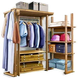 Organized Closet Space Png Ywu3 PNG image