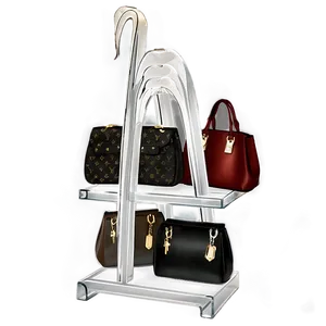Organized Handbag Shelf PNG 06212024