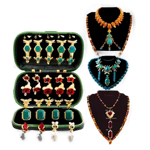 Organized Jewelry Collection PNG Ovy3