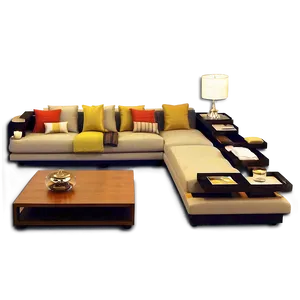 Organized Living Room Design Png 06212024 PNG image