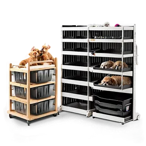 Organized Pet Supplies Corner Png 06212024 PNG image