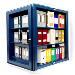 Organized Photo Albums Cabinet PNG 06212024 PNG