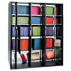 Organized Photo Albums Cabinet PNG Imf PNG