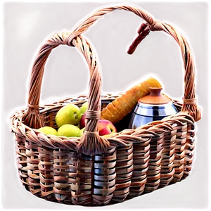Organized Picnic Basket PNG Wts33 PNG