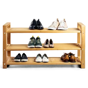 Organized Shoe Rack PNG 06212024