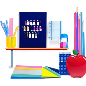 Organized Teacher Desk PNG 90