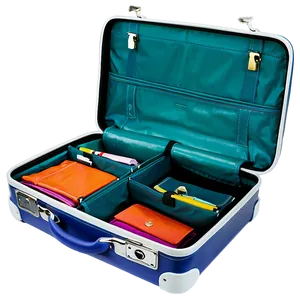 Organized Travel Suitcase Png 06212024 PNG image