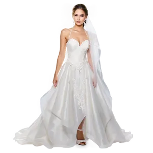 Organza Wedding Dresses PNG Npr37 PNG