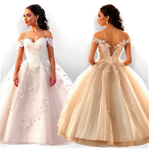Organza Wedding Dresses PNG Xsm72 PNG