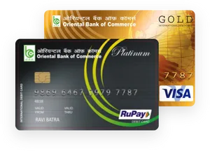 Oriental Bank Commerce Debit Cards PNG image