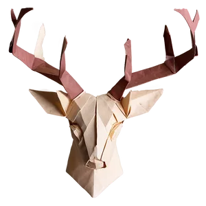 Origami Deer Head Paper Design PNG 06212024 PNG