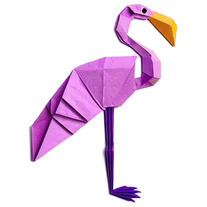 Origami Flamingo Design PNG Ccb64