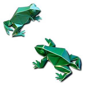 Origami Frog PNG Iec78
