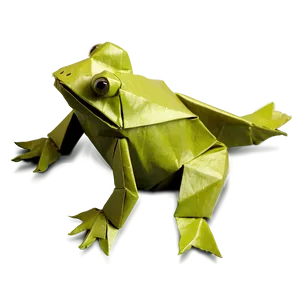 Origami Frog PNG Wwo