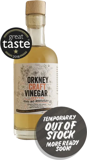 Orkney Craft Vinegar Bottle Outof Stock