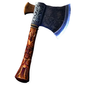 Ornamental Axe Setup PNG 13