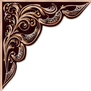 Ornamental Corner Vector Png Dhf16 PNG image