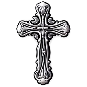Ornamental Cross Outline PNG Xhf90 PNG