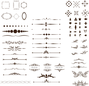 Ornamental Design Vector Elements PNG image