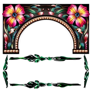 Ornamental Floral Divider Png 06132024 PNG image