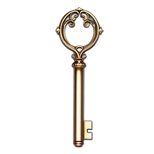 Ornamental Key Png 05042024 PNG image