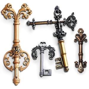 Ornamental Keys PNG Ffp