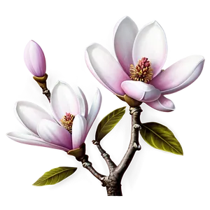 Ornamental Magnolia Flower PNG 06252024