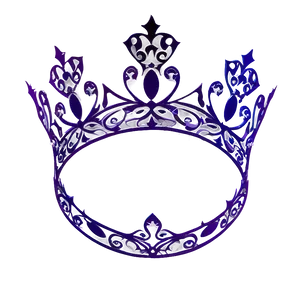 Ornamental Queen Crown Outline PNG Qex81 PNG