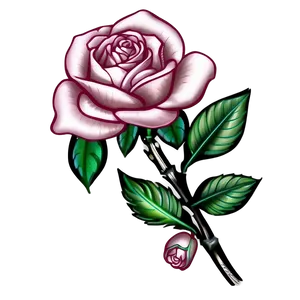 Ornamental Rose Tattoo Image PNG Qhy PNG