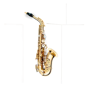 Ornate Alto Saxophone Png Pwm27 PNG image