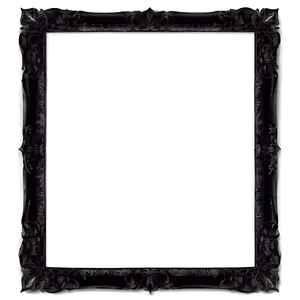 Ornate Black Frame Png 05252024 PNG image