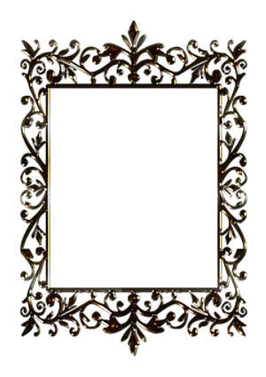 Ornate Black Gold Frame