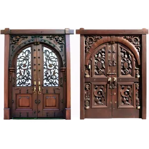 Ornate Carved Door PNG Eka