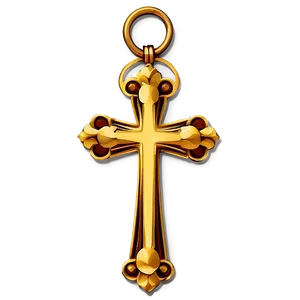 Ornate Catholic Cross Clipart Png 06122024 PNG image