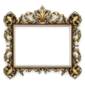 Ornate Certificate Frame PNG 48