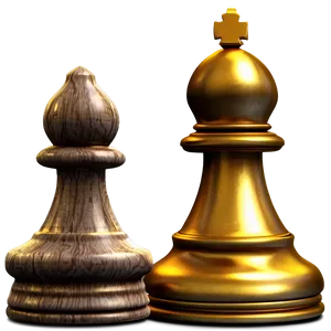 Ornate Chess Pawn Model PNG Mqq