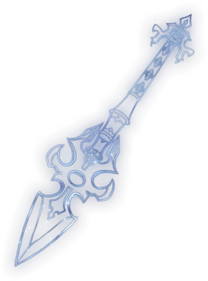 Ornate Fantasy Spear Design PNG