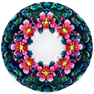 Ornate Flower Circle PNG Web12 PNG