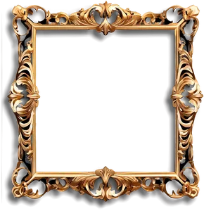 Ornate Gold Frame Png Gor PNG image
