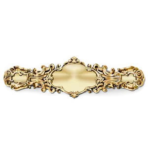 Ornate Gold Plate PNG Gdx60 PNG