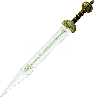 Ornate Medieval Dagger PNG image